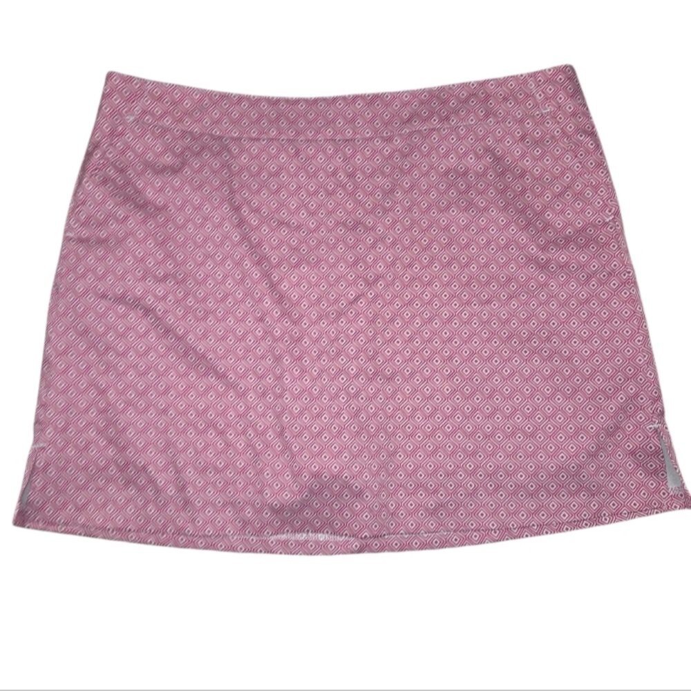 Lady Hagen Pink Geometric Print Golf Tennis Skort